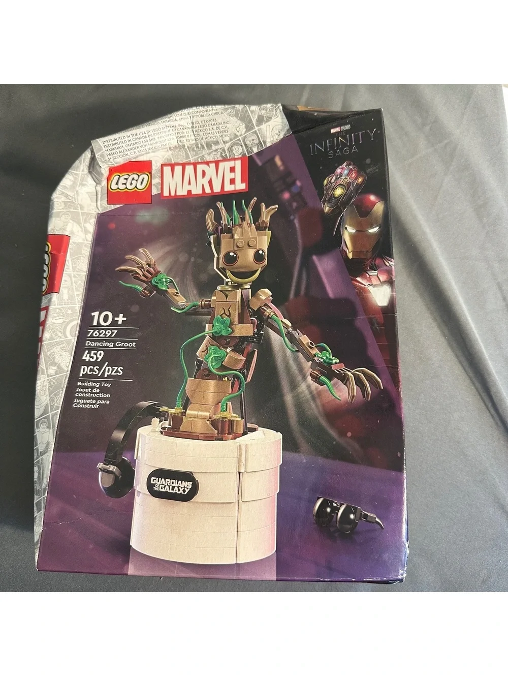 Lego Marvel Dancing Groot 459 Pc Lego Set